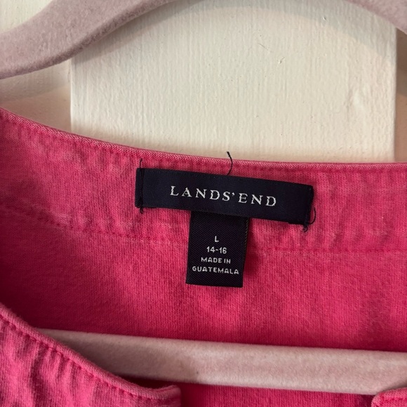 Lands' End Pink Tunic Dress or Swim cover up - Picture 3 of 3